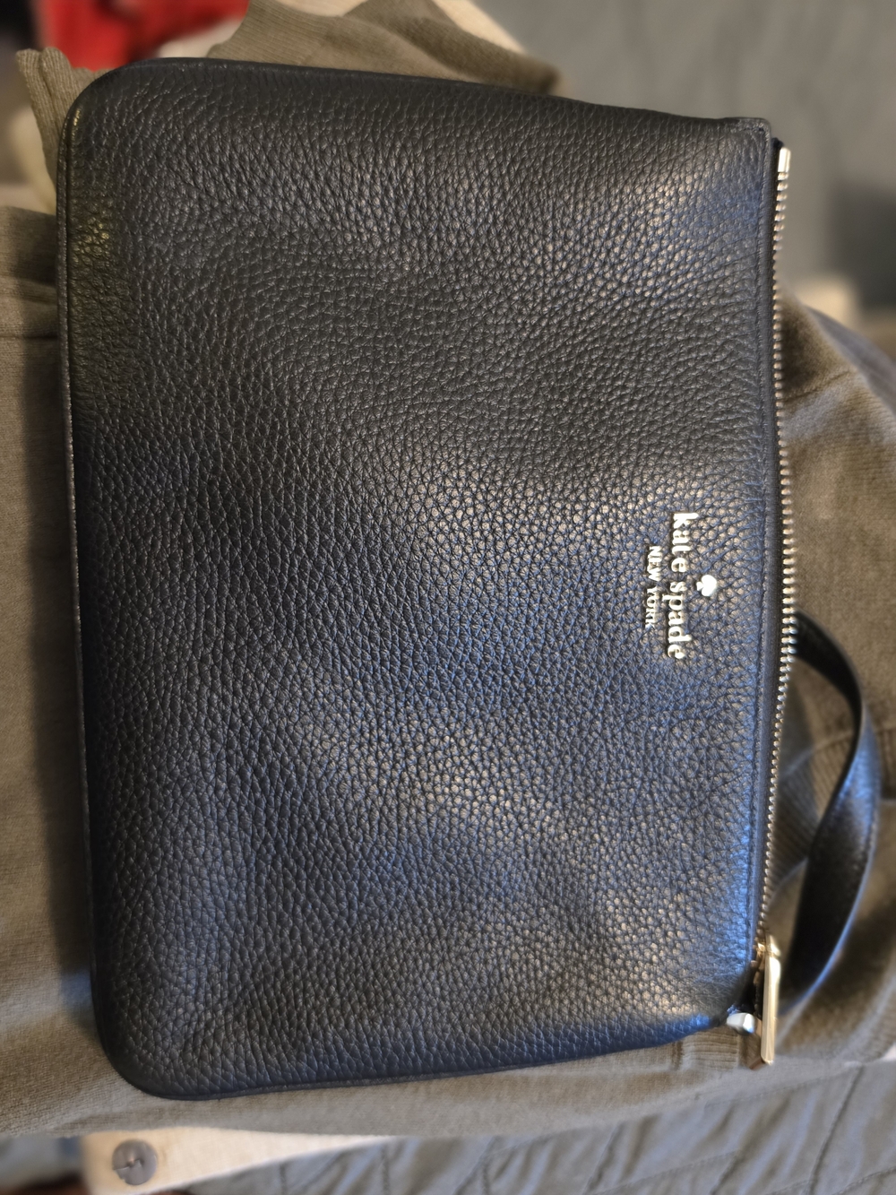 kate spade black pebbled leather Crossbody Bag